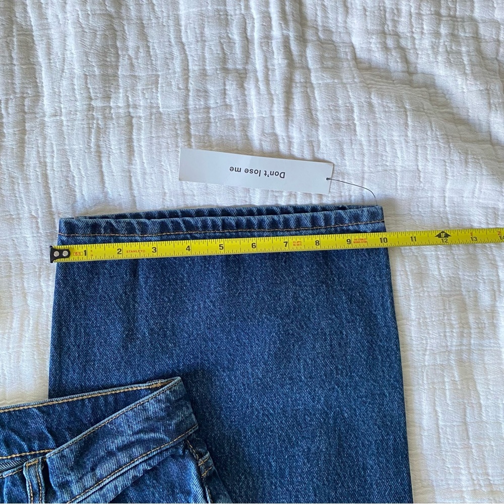NEW Reformation Wes High Rise Wide Leg Jeans Mille  31” Dark Blue Sz 26 - Picture 13 of 13